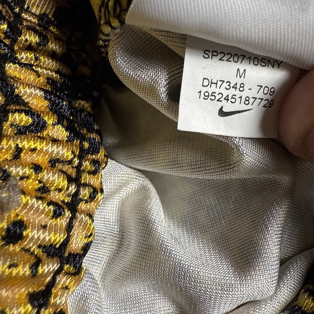 Nike Basketball Shorts Womens Medium Yellow Snake Print Dri-Fit Rebel Fly DH7348 - Picture 5 of 6